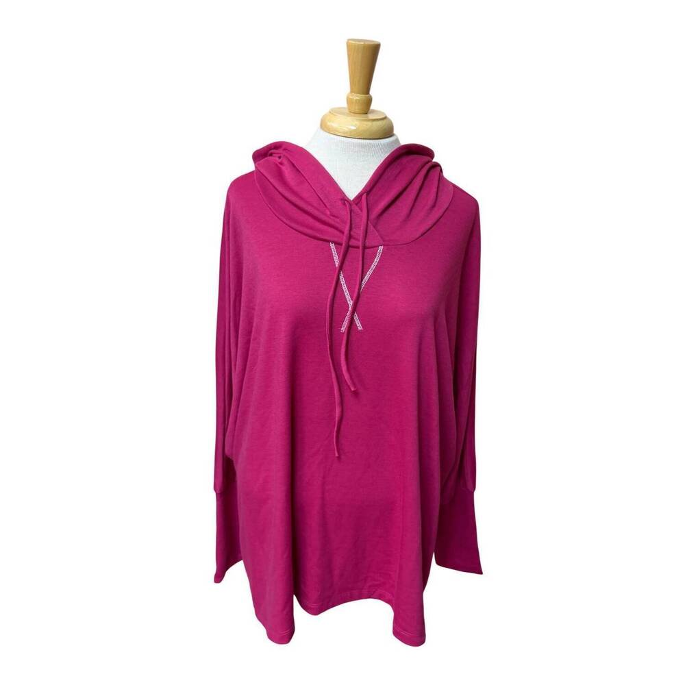 NEW DEAR SCARLETT women's hooded knit sweater in pink